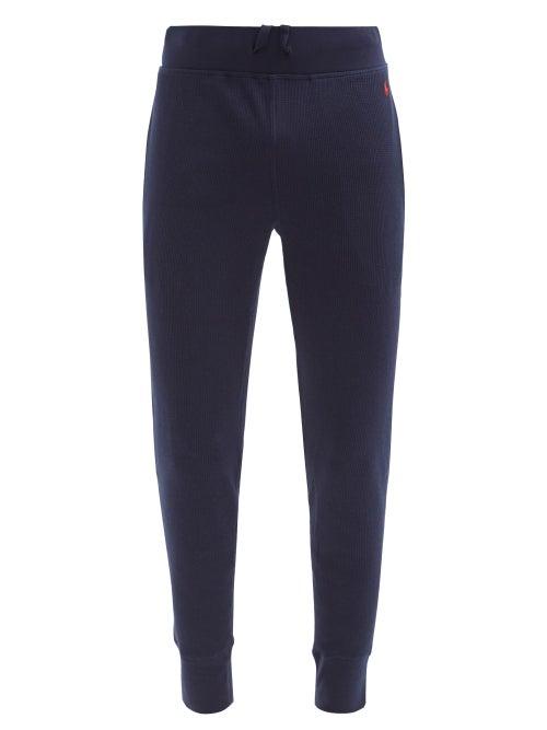 Matchesfashion.com Polo Ralph Lauren - Logo-embroidered Cotton-blend Pyjama Trousers - Mens - Navy