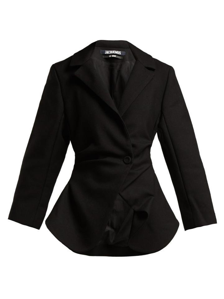 Jacquemus Saad Gathered Wool Blazer