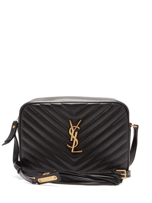 Matchesfashion.com Saint Laurent - Lou Quilted Leather Cross Body Bag - Womens - Black