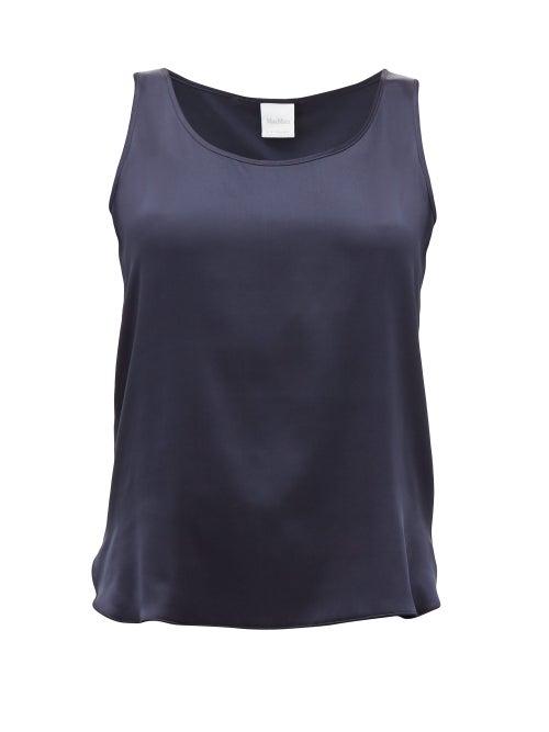 Matchesfashion.com Max Mara Leisure - Pan Tank Top - Womens - Navy