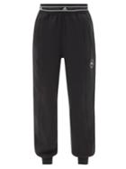 Adidas By Stella Mccartney - Logo-jacquard Organic-cotton Terry Track Pants - Womens - Black