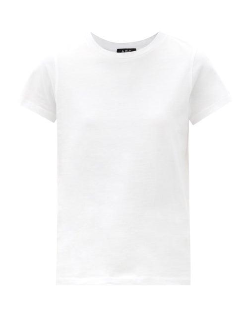 Matchesfashion.com A.p.c. - Poppy Cotton-jersey T-shirt - Womens - White