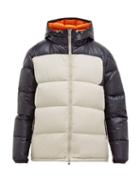 Matchesfashion.com Moncler - Latour Hooded Quilted Down Jacket - Mens - Beige Navy