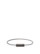 Matchesfashion.com Le Gramme - Le 5 Sterling Silver Cable Bracelet - Mens - Black