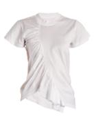 Marques'almeida Asymmetric Gathered-jersey T-shirt