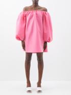 Bernadette - Bobby Off-the-shoulder Taffeta Dress - Womens - Pink