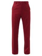 Martine Rose - Piped Wool Trousers - Mens - Red