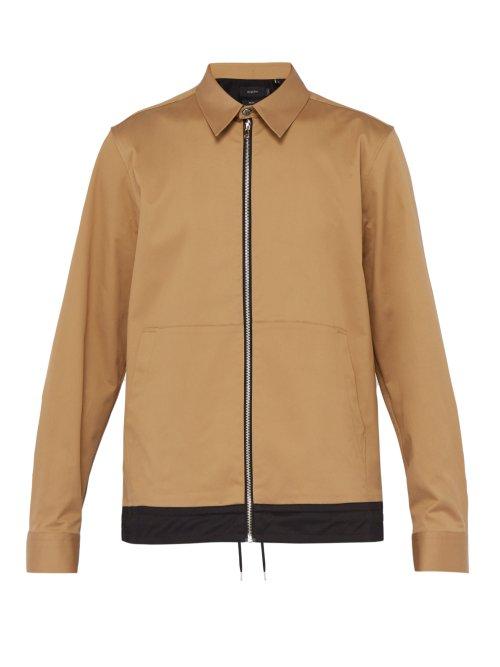 Matchesfashion.com Joseph - Maxime Cotton Blend Twill Jacket - Mens - Brown Multi