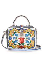 Dolce & Gabbana Dolce Soft Majolica-print Leather Box Bag