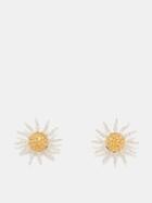 Yvonne Leon - Soleil Diamond, Citrine & 18kt Gold Earrings - Womens - Gold Multi