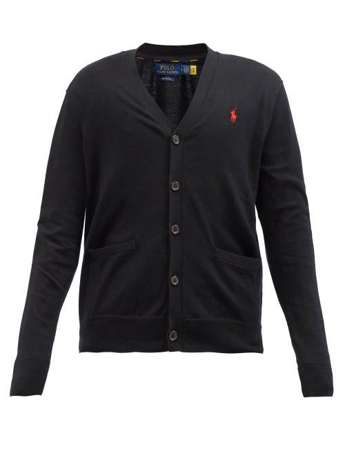 Polo Ralph Lauren - Logo-embroidered Cotton Cardigan - Mens - Black