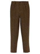 Matchesfashion.com Etro - Jacquard Linen Trousers - Mens - Green Multi