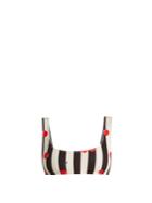 Solid & Striped The Elle Cherry-print Bikini Top