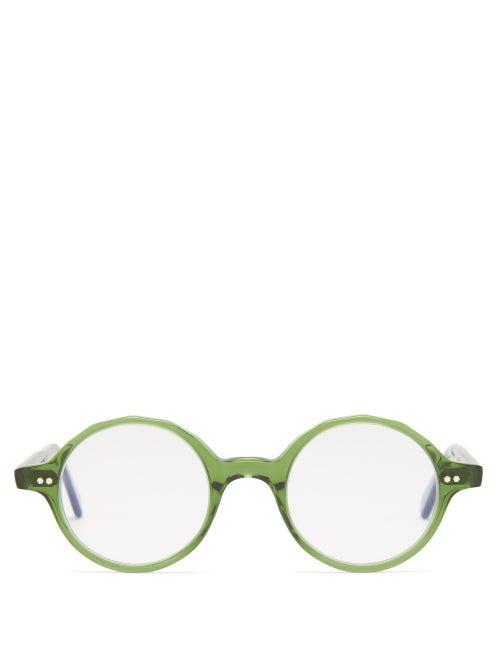 Monc - Lkka Round Bio-acetate Glasses - Mens - Green