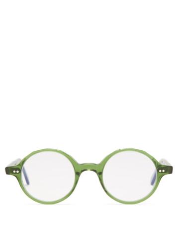 Monc - Lkka Round Bio-acetate Glasses - Mens - Green
