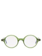 Monc - Lkka Round Bio-acetate Glasses - Mens - Green