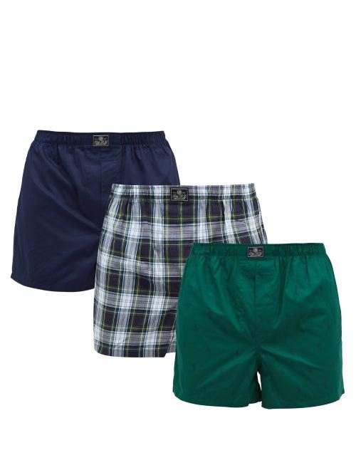 Polo Ralph Lauren - Pack Of Three Cotton Boxer Shorts - Mens - Multi