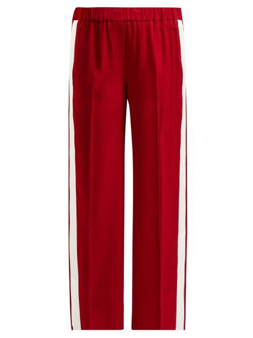 Matchesfashion.com Elizabeth And James - Kelly Striped Track Pants - Womens - Red White