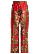 F.r.s - For Restless Sleepers Eterei Floral-print Silk Trousers