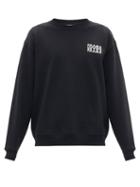 Matchesfashion.com Frame - Logo-print Cotton-blend Jersey Sweatshirt - Mens - Black