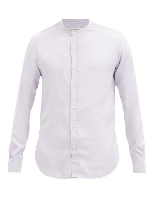 Officine Gnrale - Gaspard Garment-dyed Twill Shirt - Mens - Purple