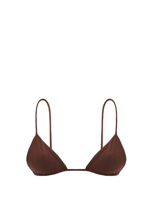 Matchesfashion.com Jade Swim - Via Triangle Bikini Top - Womens - Brown