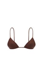 Matchesfashion.com Jade Swim - Via Triangle Bikini Top - Womens - Brown
