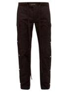 Matchesfashion.com Fear Of God - Side Fastening Twill Cargo Trousers - Mens - Navy