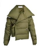 Matchesfashion.com Marques'almeida - Asymmetric Quilted Down Coat - Womens - Khaki