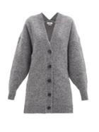 Matchesfashion.com Isabel Marant Toile - Moana Oversized Wool-blend Cardigan - Womens - Dark Grey