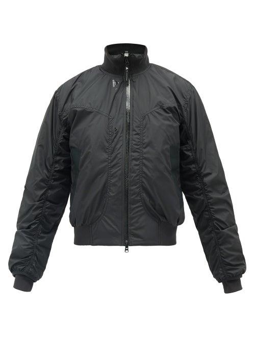 Matchesfashion.com Adidas By Stella Mccartney - Logo-print Soft-shell Bomber Jacket - Womens - Black