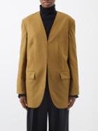 The Row - Fie Wool-blend Twill Suit Jacket - Womens - Khaki