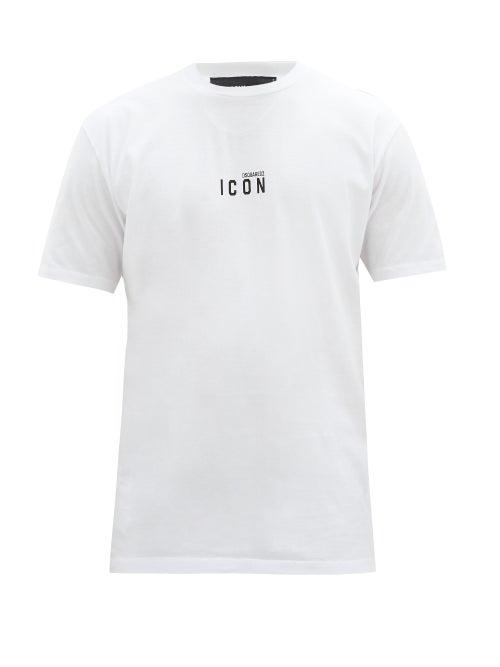 Matchesfashion.com Dsquared2 - Icon Logo-print Cotton T-shirt - Mens - White