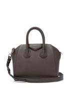 Matchesfashion.com Givenchy - Antigona Mini Grained Leather Cross Body Bag - Womens - Dark Brown