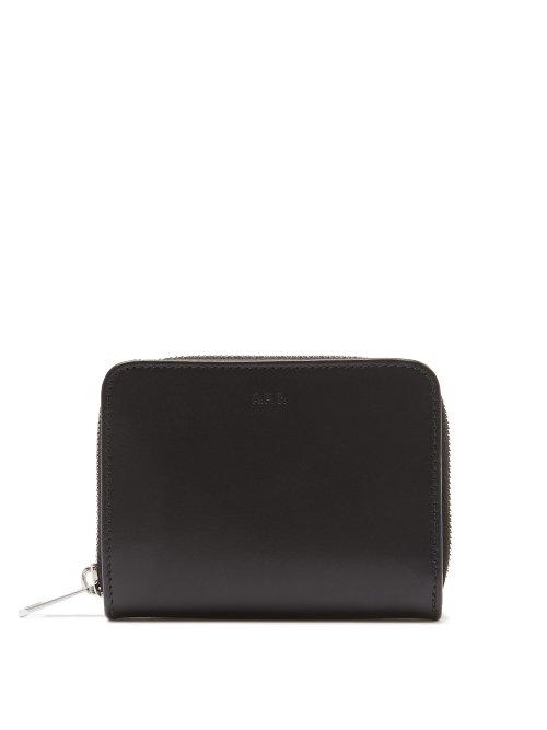 Matchesfashion.com A.p.c. - Emmanuel Zip Around Leather Wallet - Mens - Black