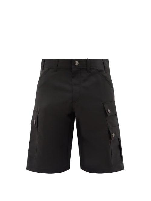 Mens Rtw Burberry - Zander Mohair-blend Cargo Shorts - Mens - Black