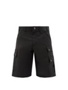 Mens Rtw Burberry - Zander Mohair-blend Cargo Shorts - Mens - Black