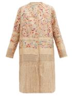 Matchesfashion.com By Walid - Tanita 19th Century Silk Coat - Womens - Ivory Multi