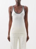 Chlo - Cutout Crochet Wool Tank Top - Womens - Cream