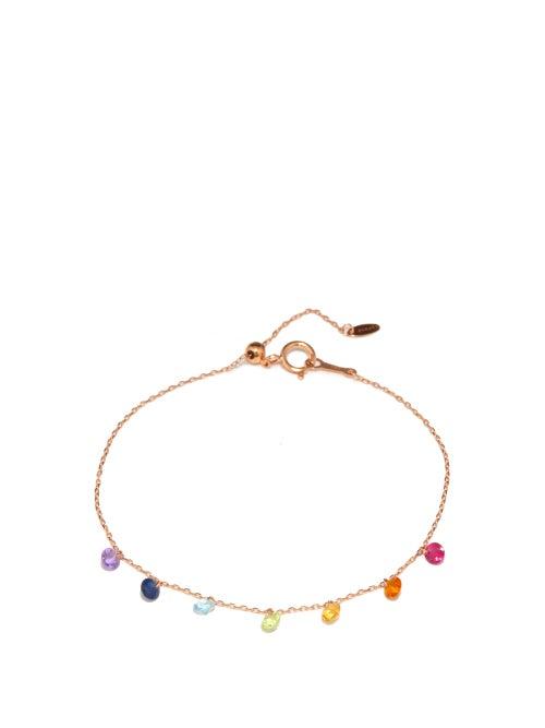 Persee - Chakras Sapphire & 18kt Rose-gold Bracelet - Womens - Multi