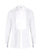 Saint Laurent Rounded-bib Tuxedo Cotton Shirt