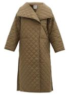 Totme - Signature Quilted Technical-shell Coat - Womens - Khaki