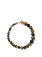 Completedworks - Jasper & 14kt Gold Bracelet - Mens - Multi