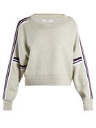 Isabel Marant Étoile Kao Striped-detail Cotton-blend Sweater