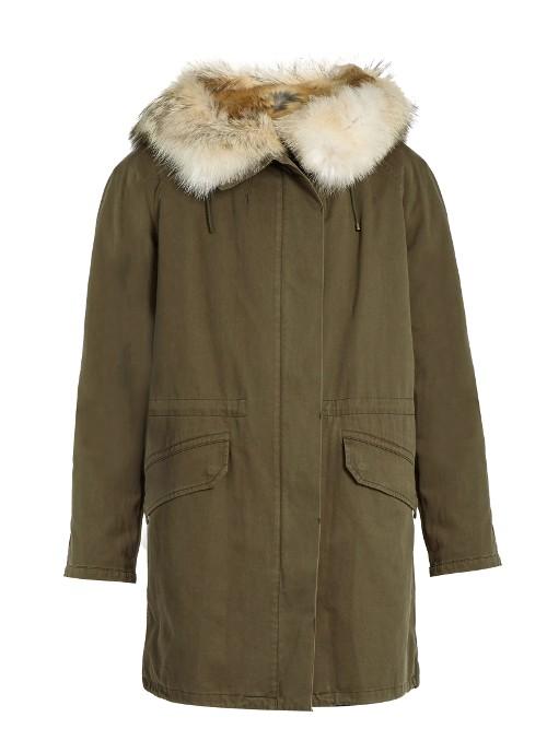 Yves Salomon Fur-lined Canvas Parka