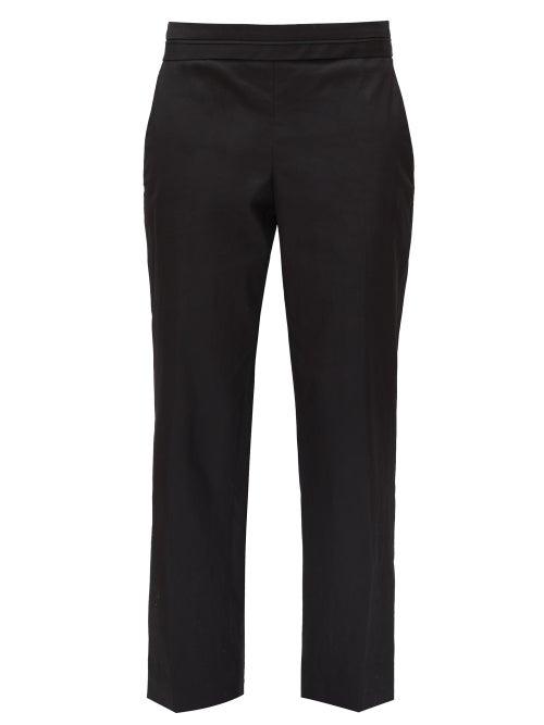 Matchesfashion.com The Row - Henry Cropped Straight-leg Trousers - Womens - Black