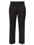 Matchesfashion.com The Row - Henry Cropped Straight-leg Trousers - Womens - Black