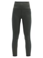 Matchesfashion.com The Upside - Nadiya Dance Jersey Cropped Leggings - Womens - Khaki
