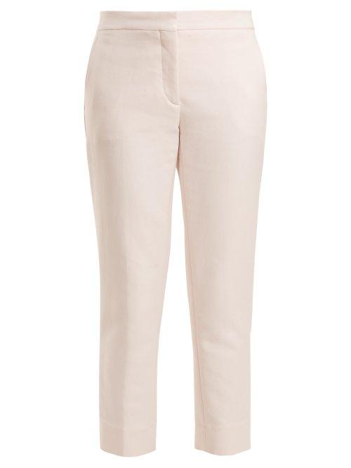 Matchesfashion.com Summa - High Rise Cropped Trousers - Womens - Light Pink