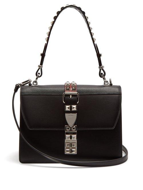 Matchesfashion.com Prada - Elektra Leather Shoulder Bag - Womens - Black Multi
